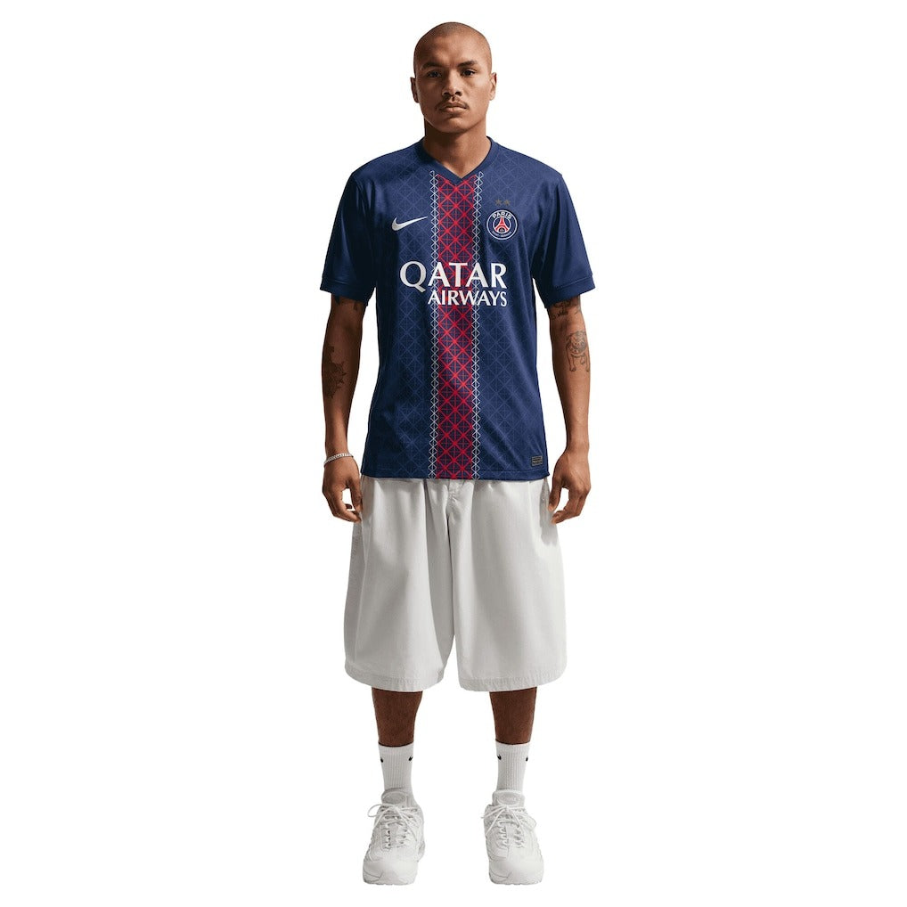 Maillot Domicile Stadium PSG Nike 25/26 -Adulte/enfant - Flocage Champions of Europe - 26