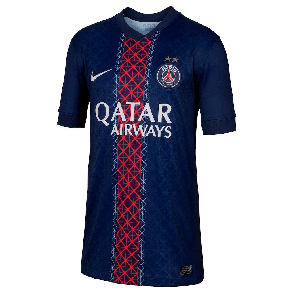 Maillot Domicile Stadium PSG Nike 25/26 -Adulte/enfant - Flocage Champions of Europe - 26