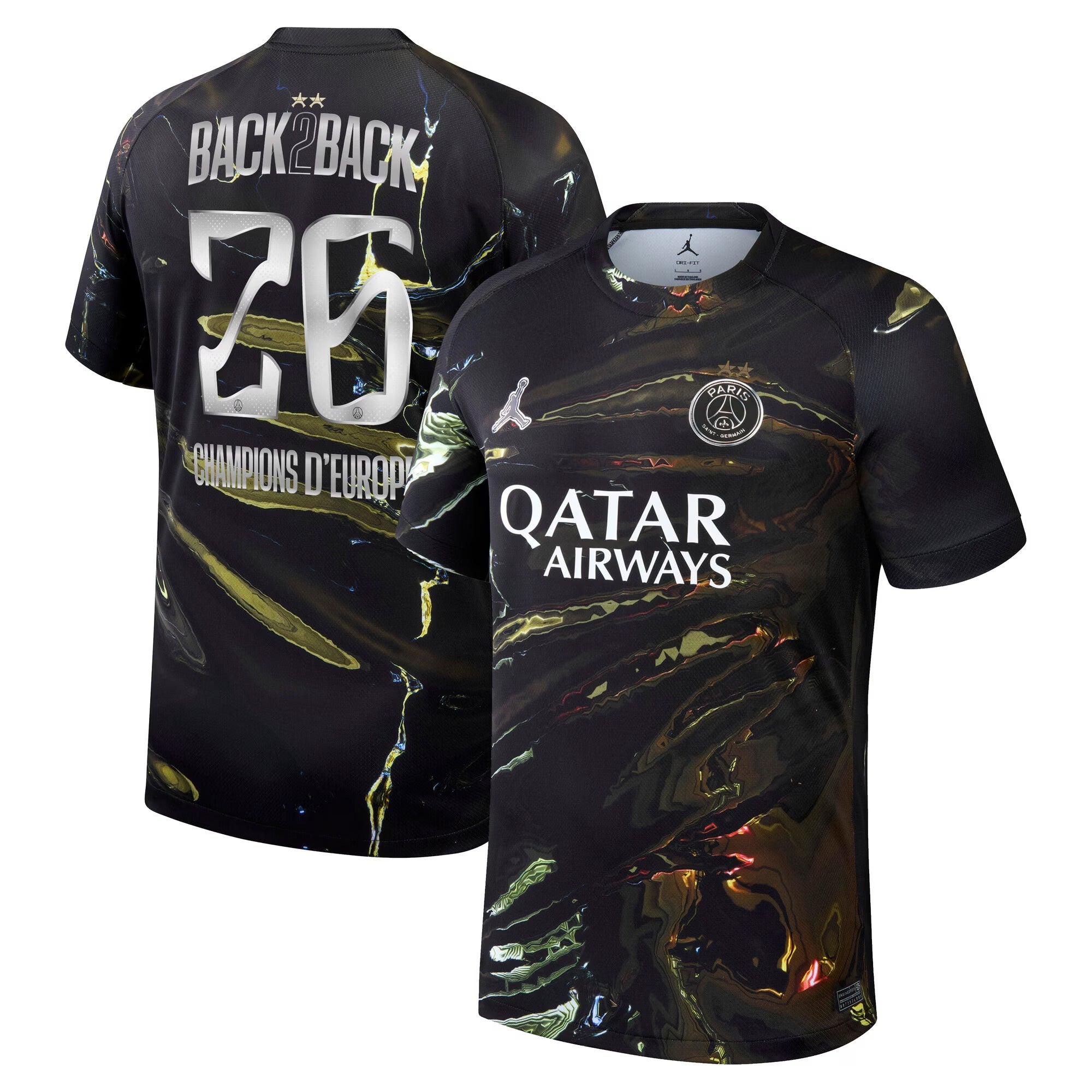 Maillot Extérieur Stadium PSG Nike 25/26 - Flocage Champions of Europe - 26
