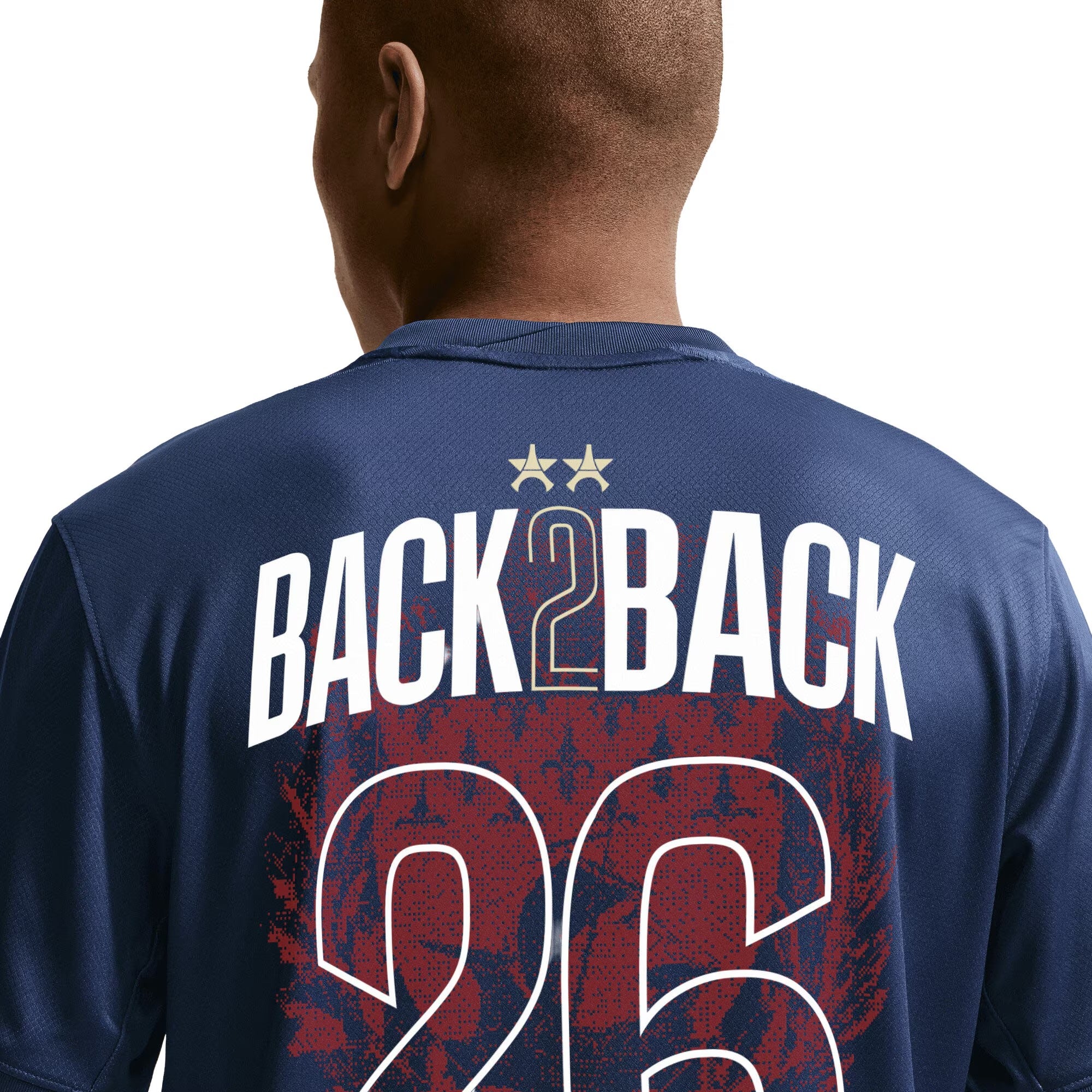 Maillot Domicile Stadium PSG Nike 25/26 -Adulte/enfant - Flocage Champions of Europe - 26