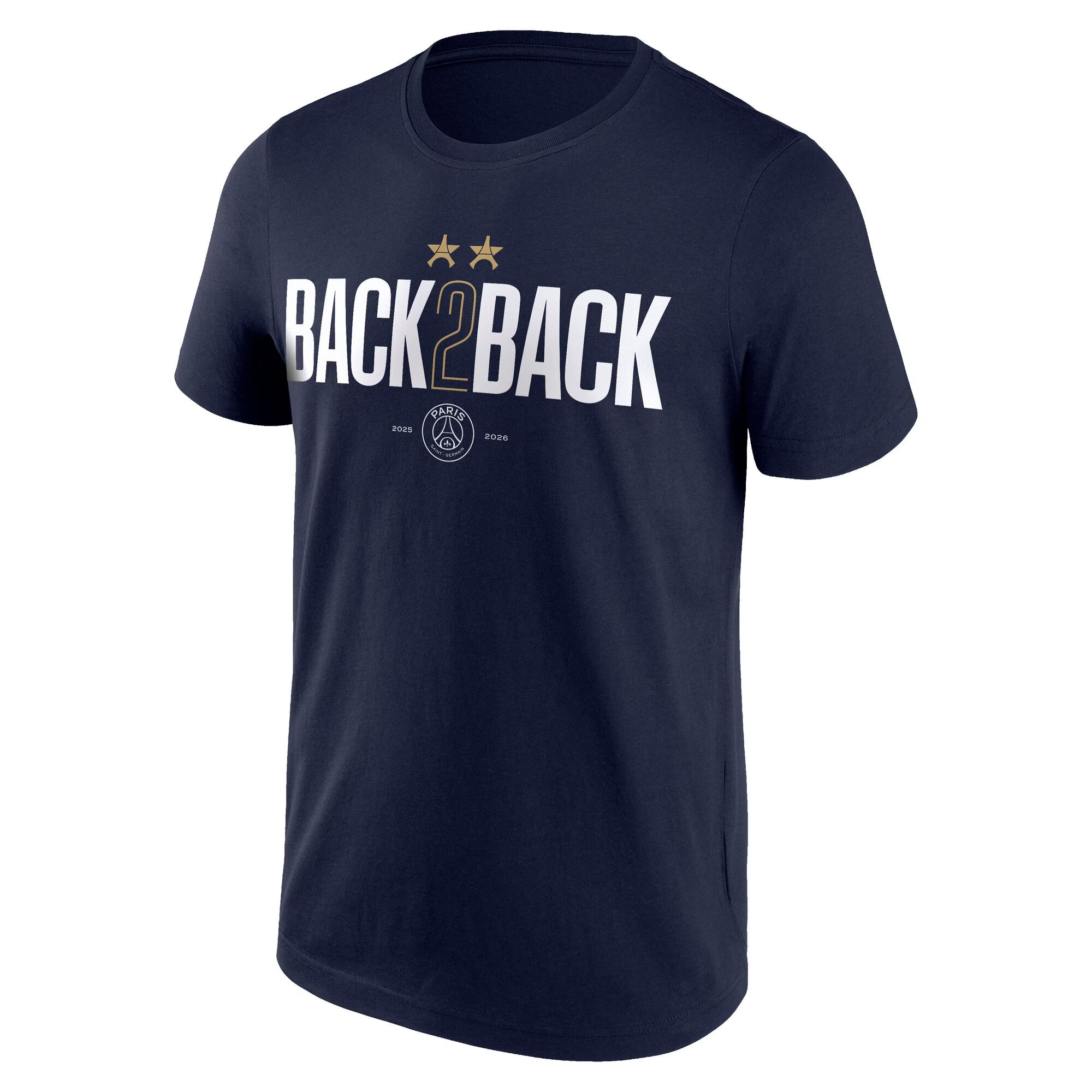 T-Shirt PSG Étoile Eiffel 2 Champions d'Europe Back to Back