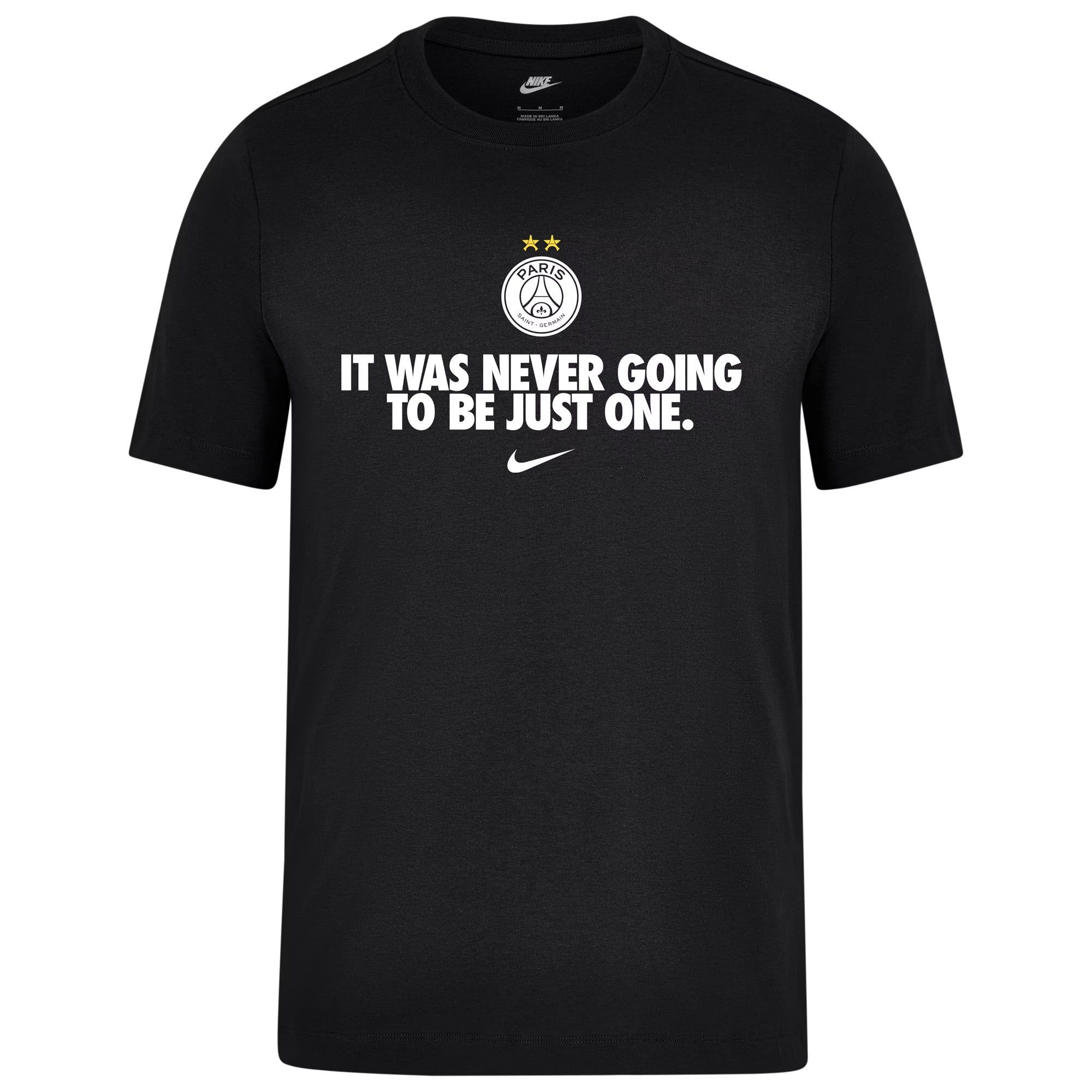 T-Shirt PSG Nike Champions d'Europe - Noir